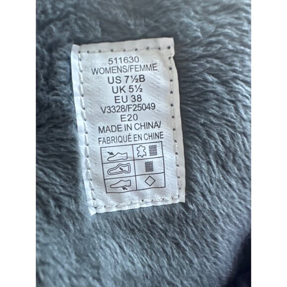 Lands End Gray Winter Boots Quilted Insulated Fur-Lined Snow Mid Calf Size 7.5 - Picture 6 of 8